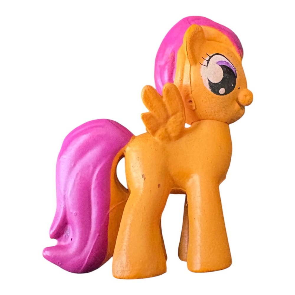 My Little Pony G3 Scootaloo Mini Figure Orange Pink Pegasus Hasbro 2" Toy - Picture 8 of 9